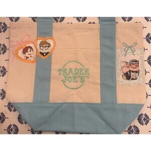 Disney UP Carl And Ellie Heart Custom Made Trader Joes Mini Tote One of a Kind